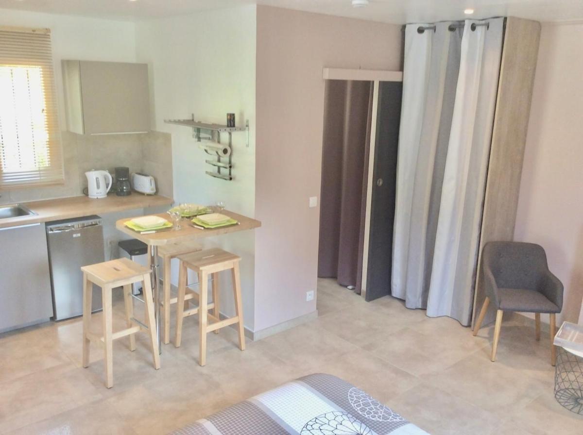 Studio Pied Village Eze - Dans Villa Recente - Parking Gratuit 外观 照片